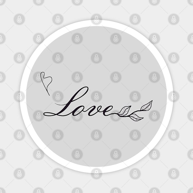 Love Lineart Magnet by shirtsandmore4you